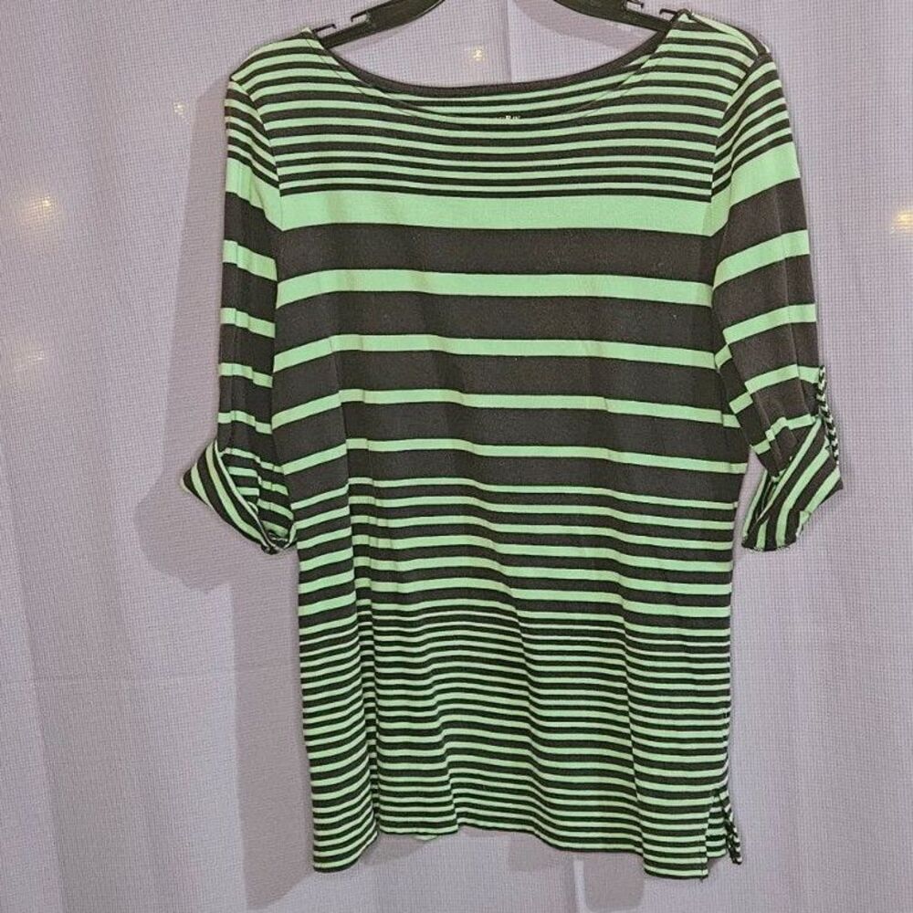 St. John's Bay, Aqua Green, Blue, Top, Size: M